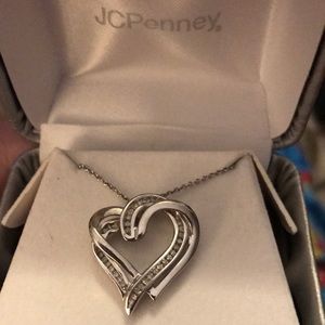 😍.925 SILVER Heart 20”